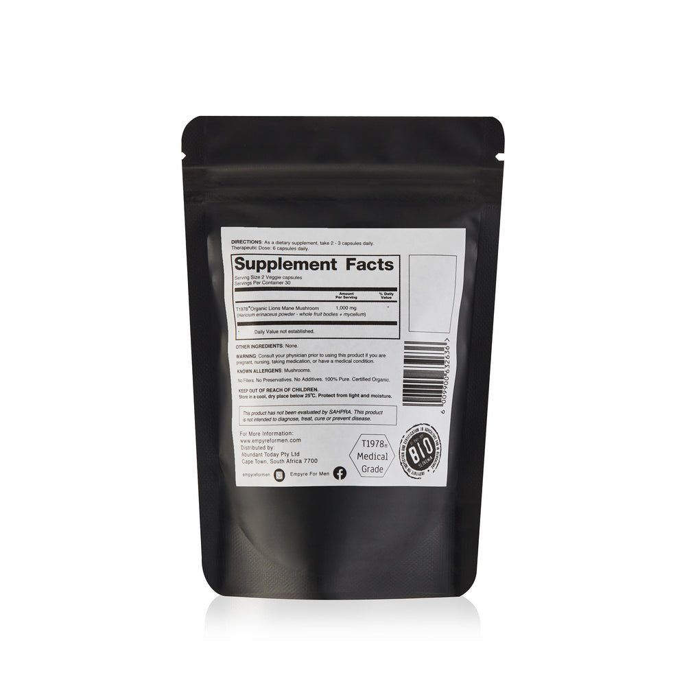 Prevail - T1978® Lions Mane Mushroom - 60caps